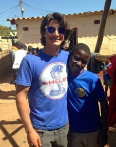 Mizrahi with a local Zimbabwean/