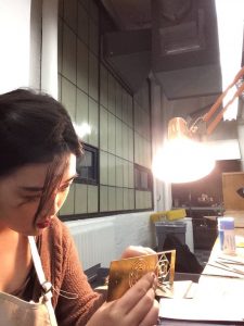 OVS alum Ellen Liu hard at work at RISD -- Photo by Crystal Wu